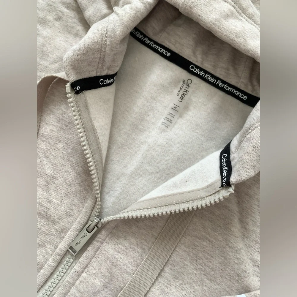 NWT Calvin Klein performance women’s jacket fleece hoodie size M - Picture 3 of 6